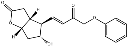 2H-Cyclopenta[b]furan-2-one, hexahydro-5-hydroxy-4-[(1E)-3-oxo-4-phenoxy-1-buten-1-yl]-, (3aR,4R,5R,6aS)- Structure