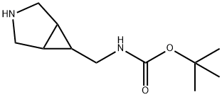 Carbamic acid, N-(3-azabicyclo[3.1.0]hex-6-ylmethyl)-, 1,1-dimethylethyl ester Structure