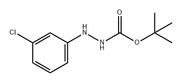 Hydrazinecarboxylic acid, 2-(3-chlorophenyl)-, 1,1-dimethylethyl ester 구조식 이미지