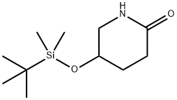 2-Piperidinone, 5-[[(1,1-dimethylethyl)dimethylsilyl]oxy]- Structure