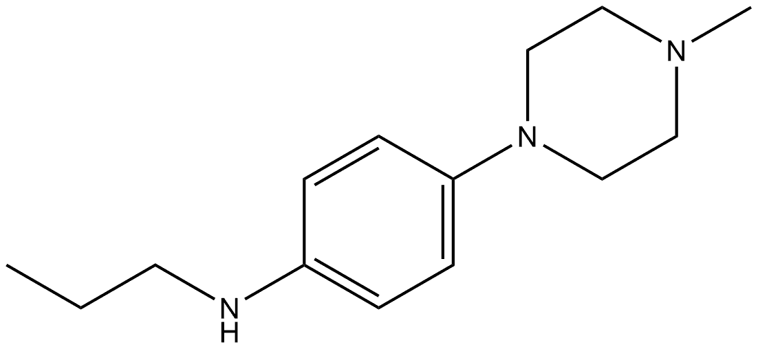 4-(4-Methyl-1-piperazinyl)-N-propylbenzenamine Structure