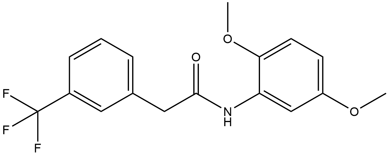 N-(2,5-Dimethoxyphenyl)-3-(trifluoromethyl)benzeneacetamide Structure