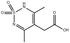 2-(3,5-dimethyl-1,1-dioxo-2H-1,2,6-thiadiazin-4-yl)acetic acid 구조식 이미지