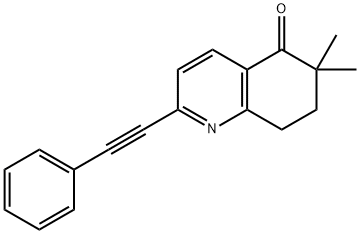 5(6H)-Quinolinone, 7,8-dihydro-6,6-dimethyl-2-(2-phenylethynyl)- Structure