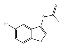 3-Benzofuranol, 5-bromo-, 3-acetate Structure