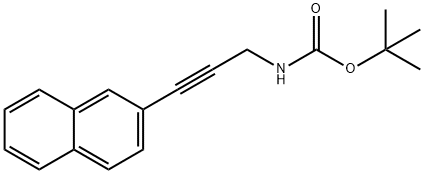 Carbamic acid, [3-(2-naphthalenyl)-2-propynyl]-, 1,1-dimethylethyl ester (9CI) 구조식 이미지