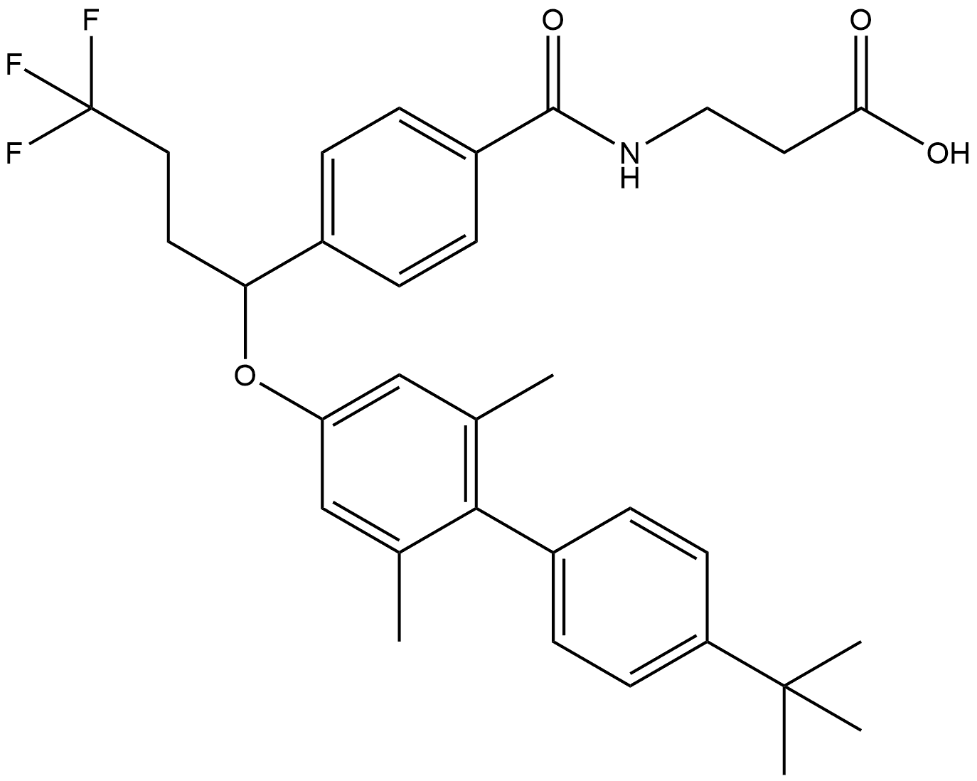 (+/-)- Adomeglivant Structure