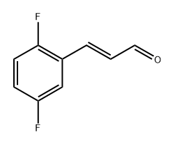 (e)-3-(2,5-Difluorophenyl)acrylaldehyde Structure