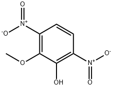 Phenol, 2-methoxy-3,6-dinitro- Structure