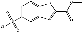 methyl 5-(chlorosulfonyl)-1-benzofuran-2-carboxylate Structure