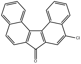 7H-Dibenzo[c,g]fluoren-7-one, 5-chloro- Structure