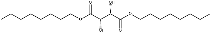 Butanedioic acid, 2,3-dihydroxy-, 1,4-dioctyl ester, (2S,3S)- Structure