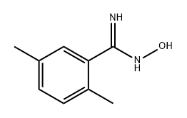 Benzenecarboximidamide, N-hydroxy-2,5-dimethyl- Structure