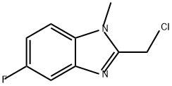 1H-Benzimidazole, 2-(chloromethyl)-5-fluoro-1-methyl- Structure