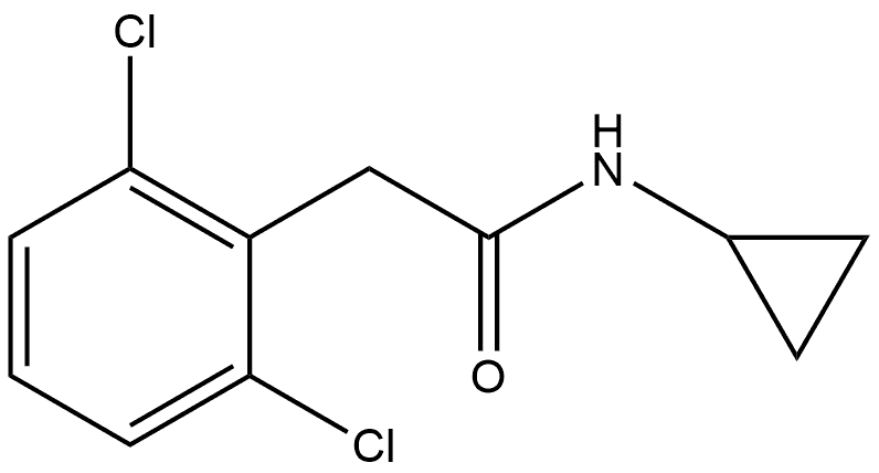 2,6-Dichloro-N-cyclopropylbenzeneacetamide Structure