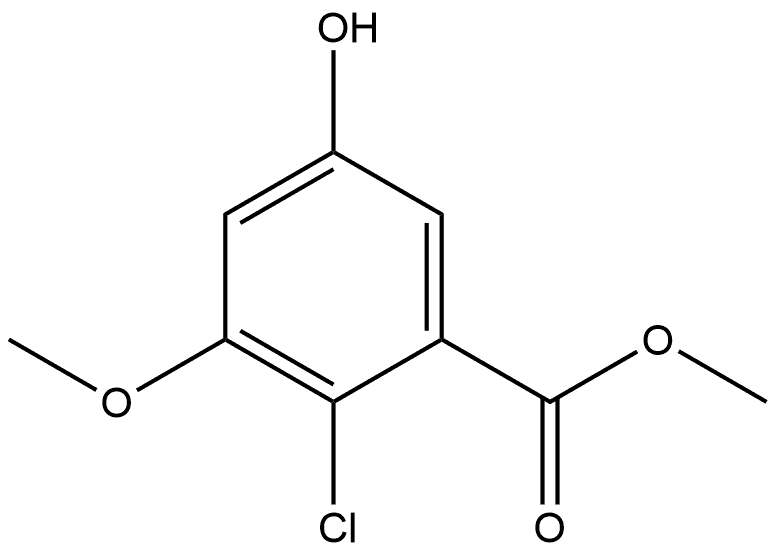 Methyl 2-chloro-5-hydroxy-3-methoxybenzoate Structure