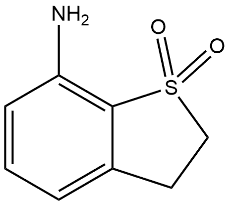 Benzo[b]thiophen-7-amine, 2,3-dihydro-, 1,1-dioxide 구조식 이미지