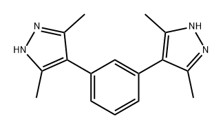 1H-Pyrazole, 4,4'-(1,3-phenylene)bis[3,5-dimethyl- Structure