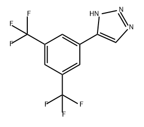 1H-1,2,3-Triazole, 5-[3,5-bis(trifluoromethyl)phenyl]- Structure