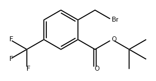 Benzoic acid, 2-(bromomethyl)-5-(trifluoromethyl)-, 1,1-dimethylethyl ester Structure