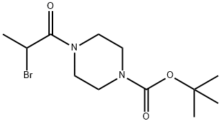 tert-Butyl 4-(2-bromopropanoyl)piperazine-1-carboxylate Structure