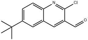 3-Quinolinecarboxaldehyde, 2-chloro-6-(1,1-dimethylethyl)- Structure