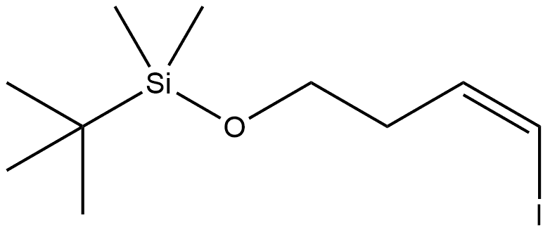 Silane, (1,1-dimethylethyl)[[(3Z)-4-iodo-3-buten-1-yl]oxy]dimethyl- Structure