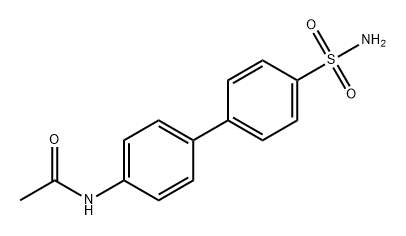 Acetamide, N-[4'-(aminosulfonyl)[1,1'-biphenyl]-4-yl]- 구조식 이미지