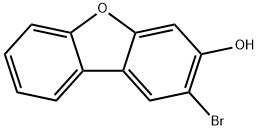 3-Dibenzofuranol, 2-bromo- Structure
