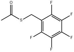 Ethanethioic acid, S-[(2,3,4,5,6-pentafluorophenyl)methyl] ester Structure