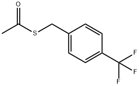 Ethanethioic acid, S-[[4-(trifluoromethyl)phenyl]methyl] ester 구조식 이미지