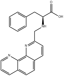 L-Phenylalanine, N-(1,10-phenanthrolin-2-ylmethyl)- Structure