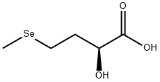 Butanoic acid, 2-hydroxy-4-(methylseleno)-, (2S)- Structure