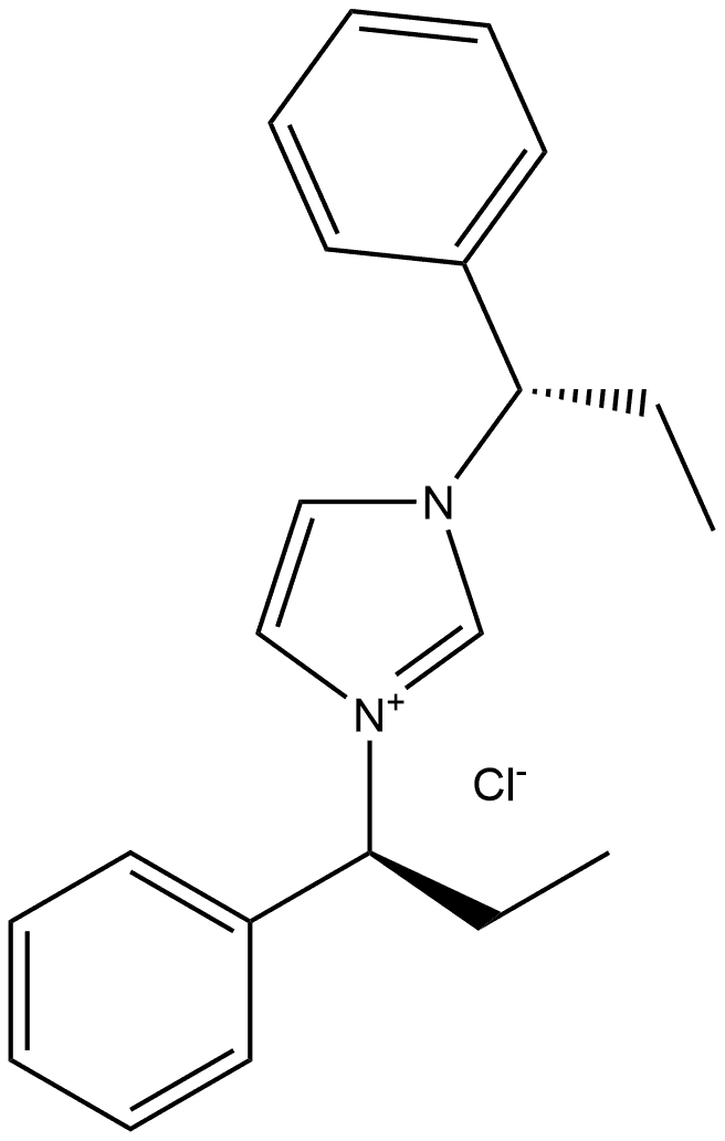 1,3-Bis((S)-1-phenylpropyl)-1H-imidaz
ol-3-ium chloride Structure