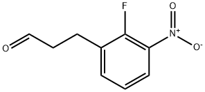 Benzenepropanal, 2-fluoro-3-nitro- Structure