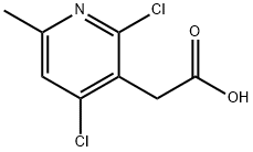 2-(2,4-dichloro-6-methylpyridin-3-yl)acetic acid 구조식 이미지