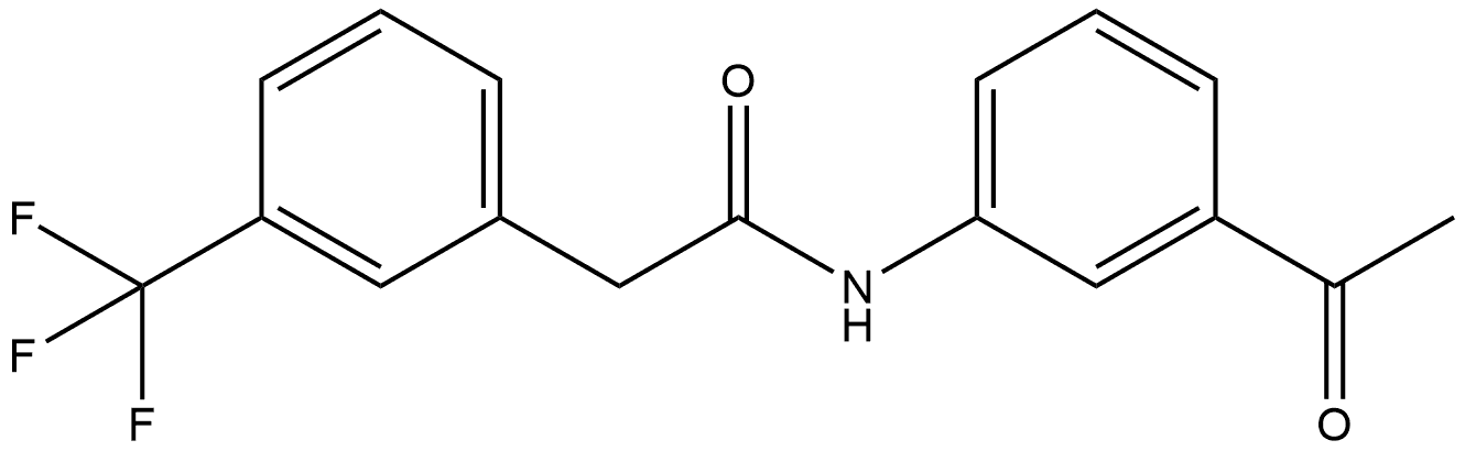 N-(3-Acetylphenyl)-3-(trifluoromethyl)benzeneacetamide Structure