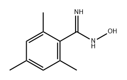 Benzenecarboximidamide, N-hydroxy-2,4,6-trimethyl- Structure