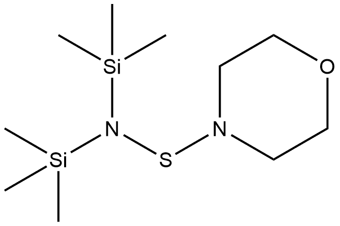 S-Morpholino-N,N-bis(trimethylsilyl)thiohydroxylamine Structure