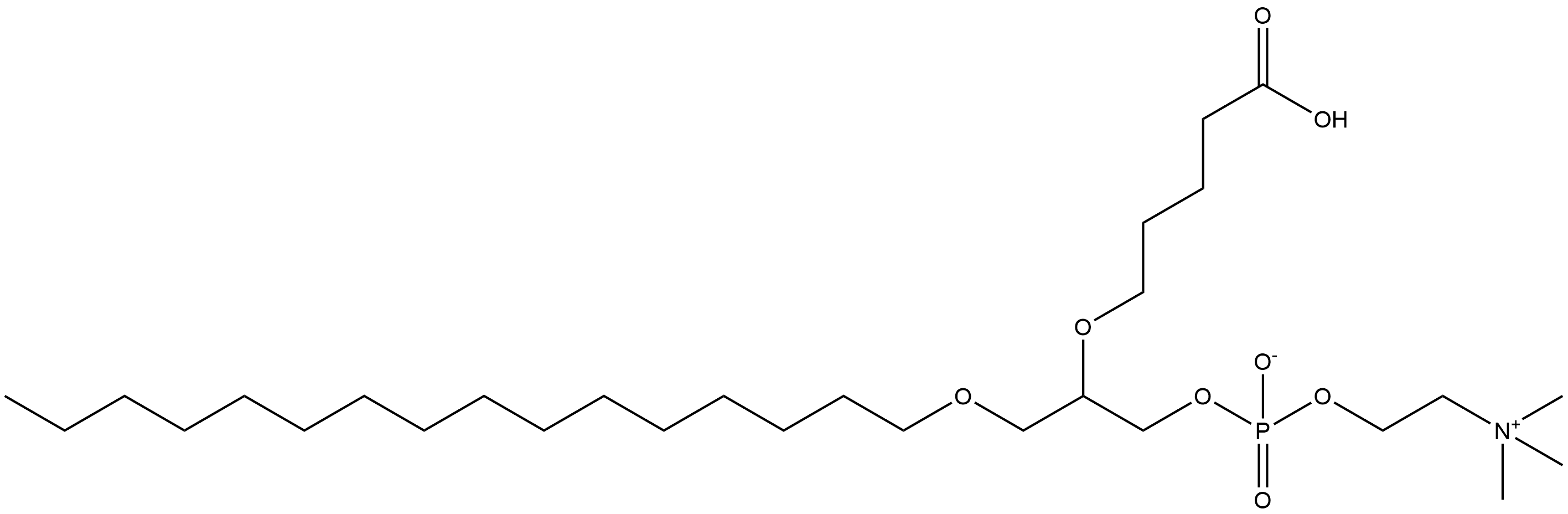 3,5,9-Trioxa-4-phosphapentacosan-1-aminium, 7-(4-carboxybutoxy)-4-hydroxy-N,N,N-trimethyl-, inner salt, 4-oxide Structure