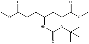 Heptanedioic acid, 4-[[(1,1-dimethylethoxy)carbonyl]amino]-, 1,7-dimethyl ester Structure