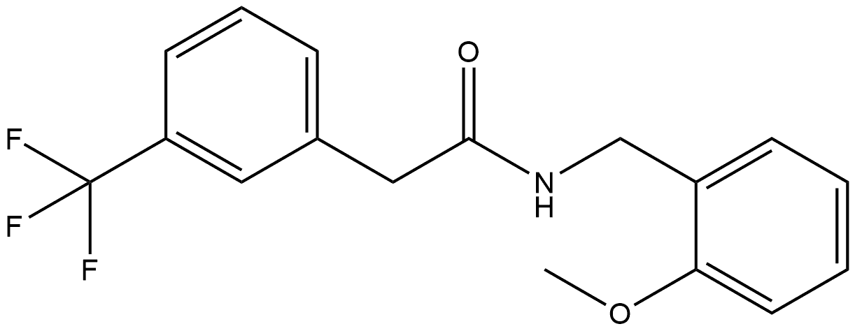 N-[(2-Methoxyphenyl)methyl]-3-(trifluoromethyl)benzeneacetamide Structure