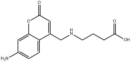 4-(((7-Amino-2-oxo-2H-chromen-4-yl)methyl)amino)butanoic acid Structure