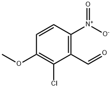 2-Chloro-3-methoxy-6-nitrobenzaldehyde Structure