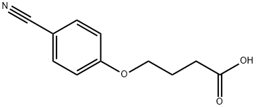 Butanoic acid, 4-(4-cyanophenoxy)- Structure