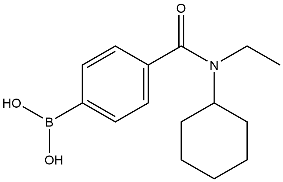 4-(Cyclohexyl(ethyl)carbamoyl)phenylboronic acid Structure