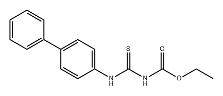 Carbamic acid, [([1,1'-biphenyl]-4-ylamino)thioxomethyl]-, ethyl ester (9CI) Structure