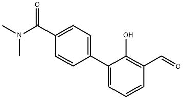 6-[4-(N,N-Dimethylaminocarbonyl)phenyl]-2-formylphenol Structure