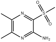 2-Pyrazinamine, 5,6-dimethyl-3-(methylsulfonyl)- Structure