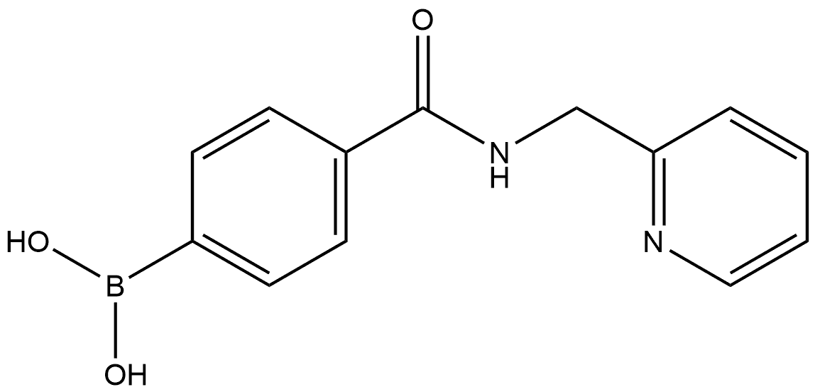 B-[4-[[(2-Pyridinylmethyl)amino]carbonyl]phenyl]boronic acid Structure